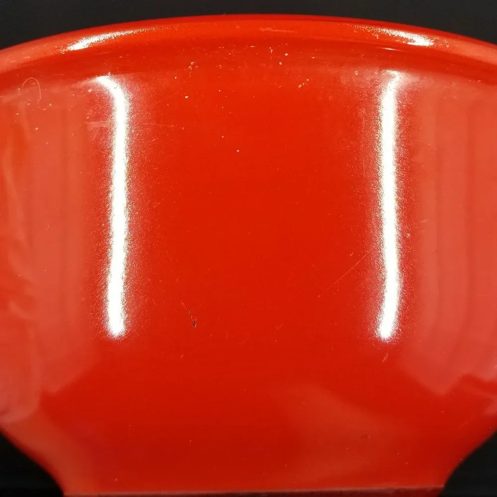 PYREX 322 1L Red Mixing Bowl Clear Bottom Vintage 1980s [ 2nd of of 2]